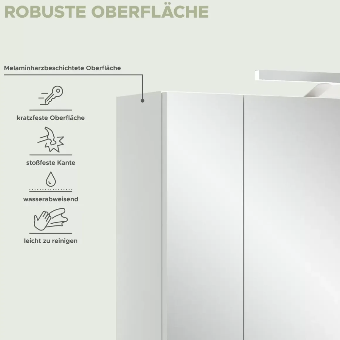 Spiegelschrank+Beleuchtung
