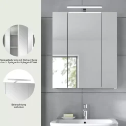 Spiegelschrank+Beleuchtung