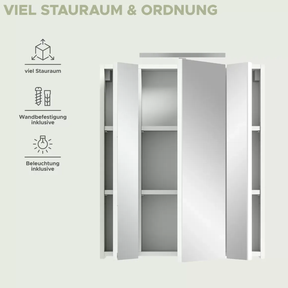 Spiegelschrank+Beleuchtung