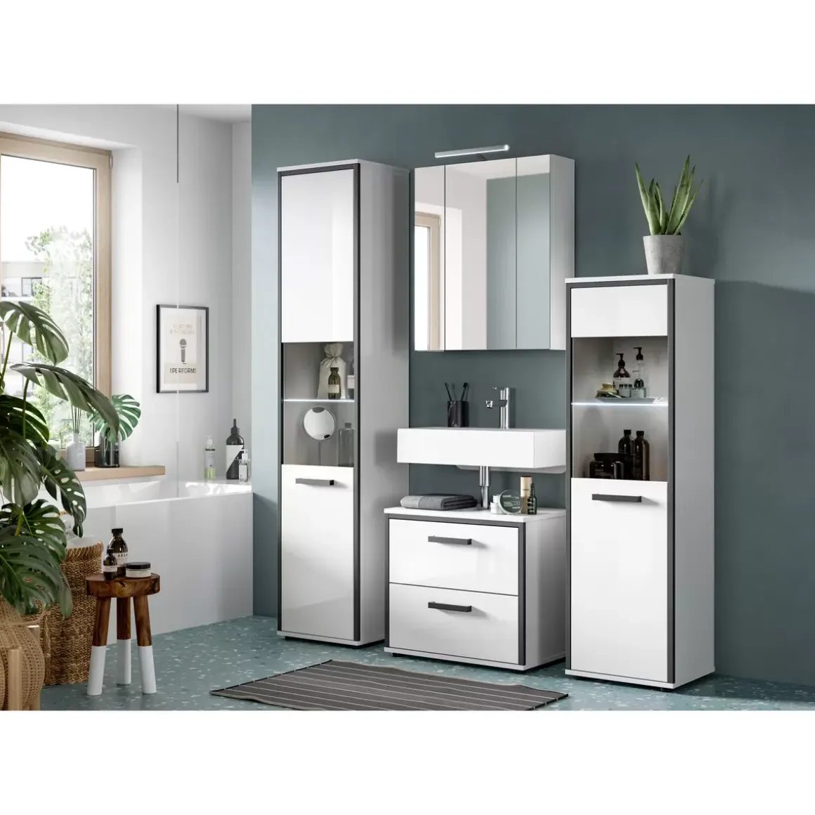 Spiegelschrank+Beleuchtung