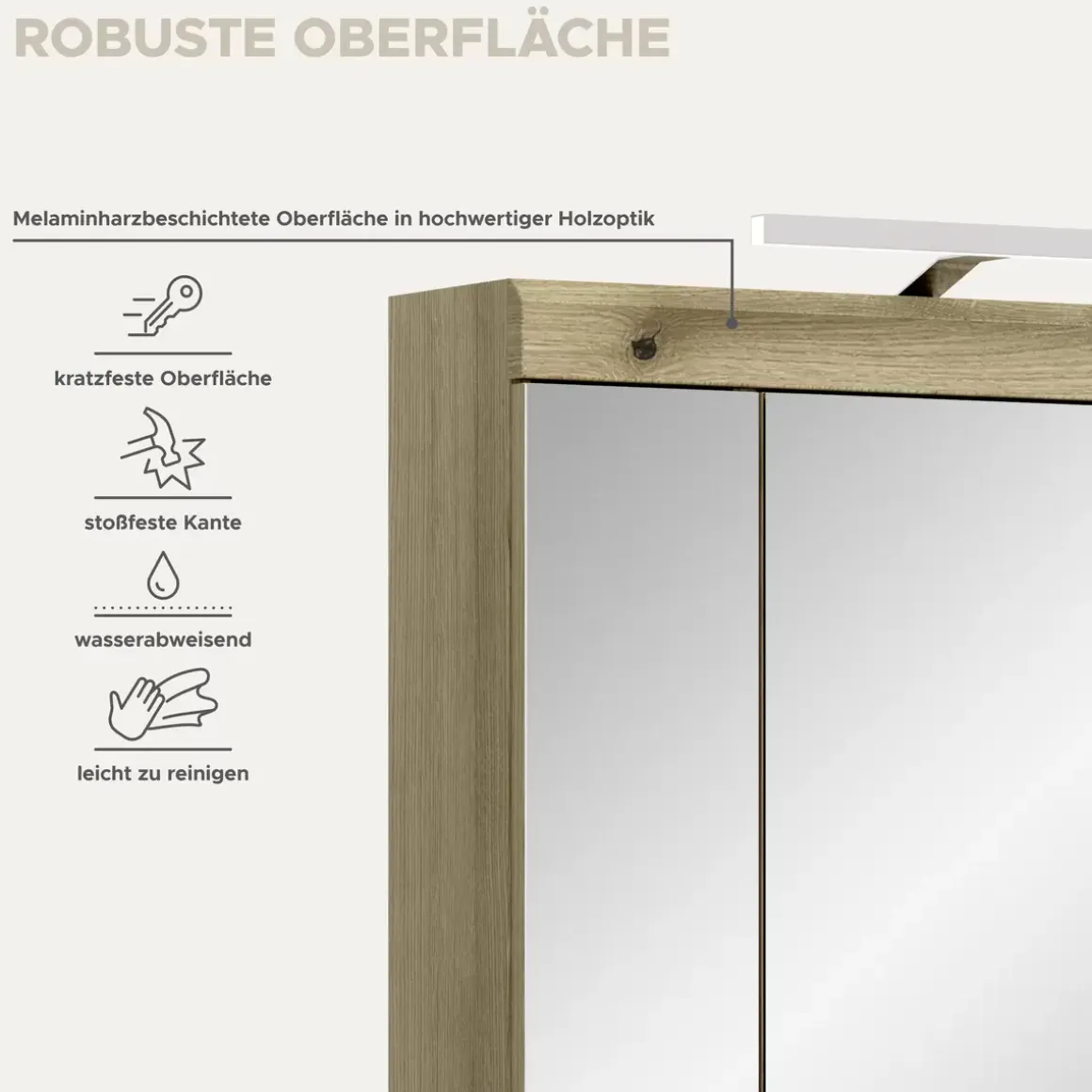 Spiegelschrank+Beleuchtung