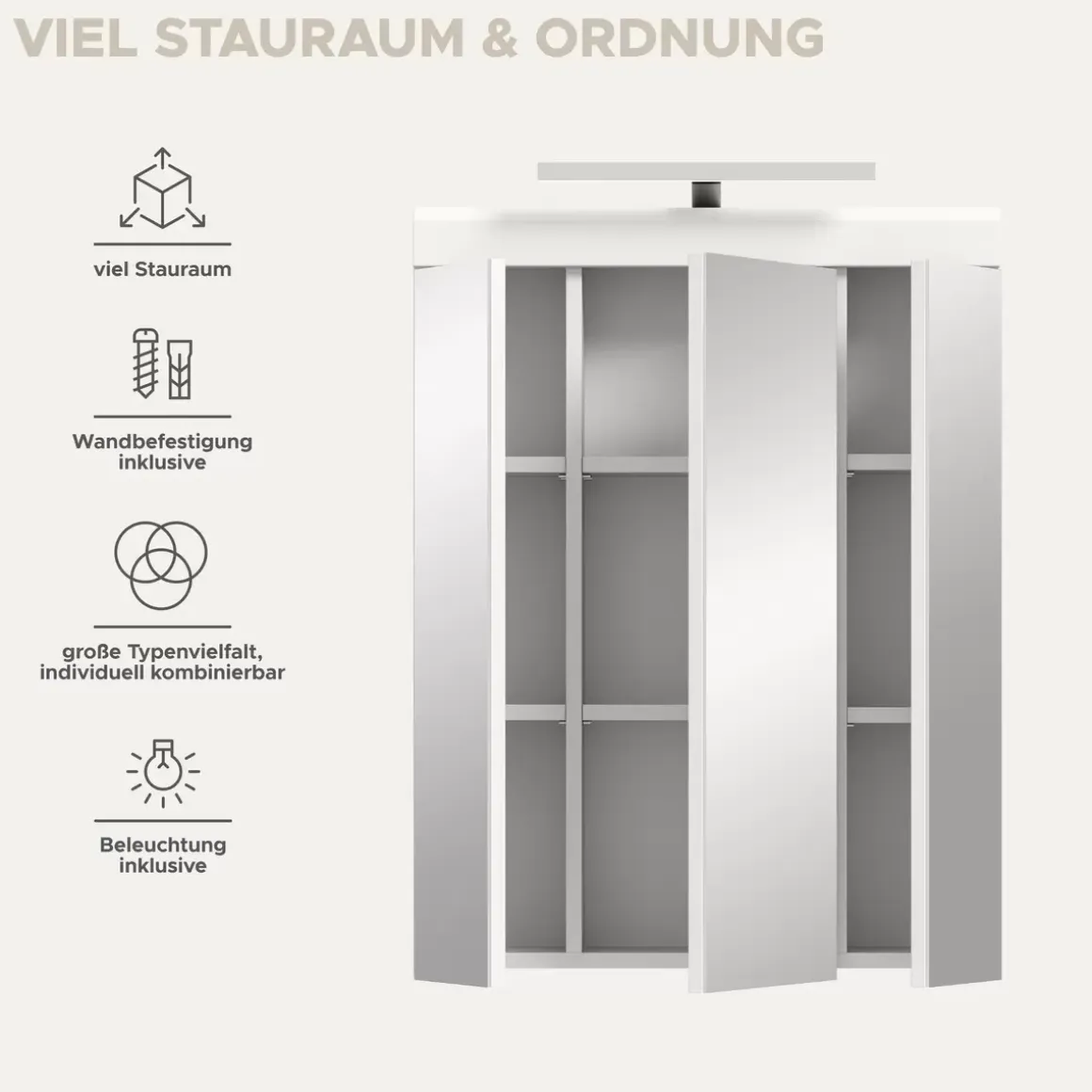 Spiegelschrank+Beleuchtung
