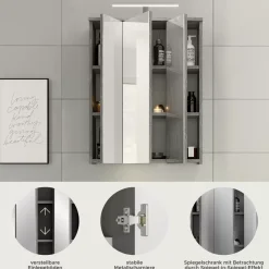 Spiegelschrank+Beleuchtung