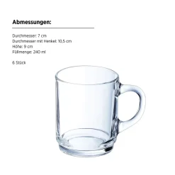 Teeglas 6er Set