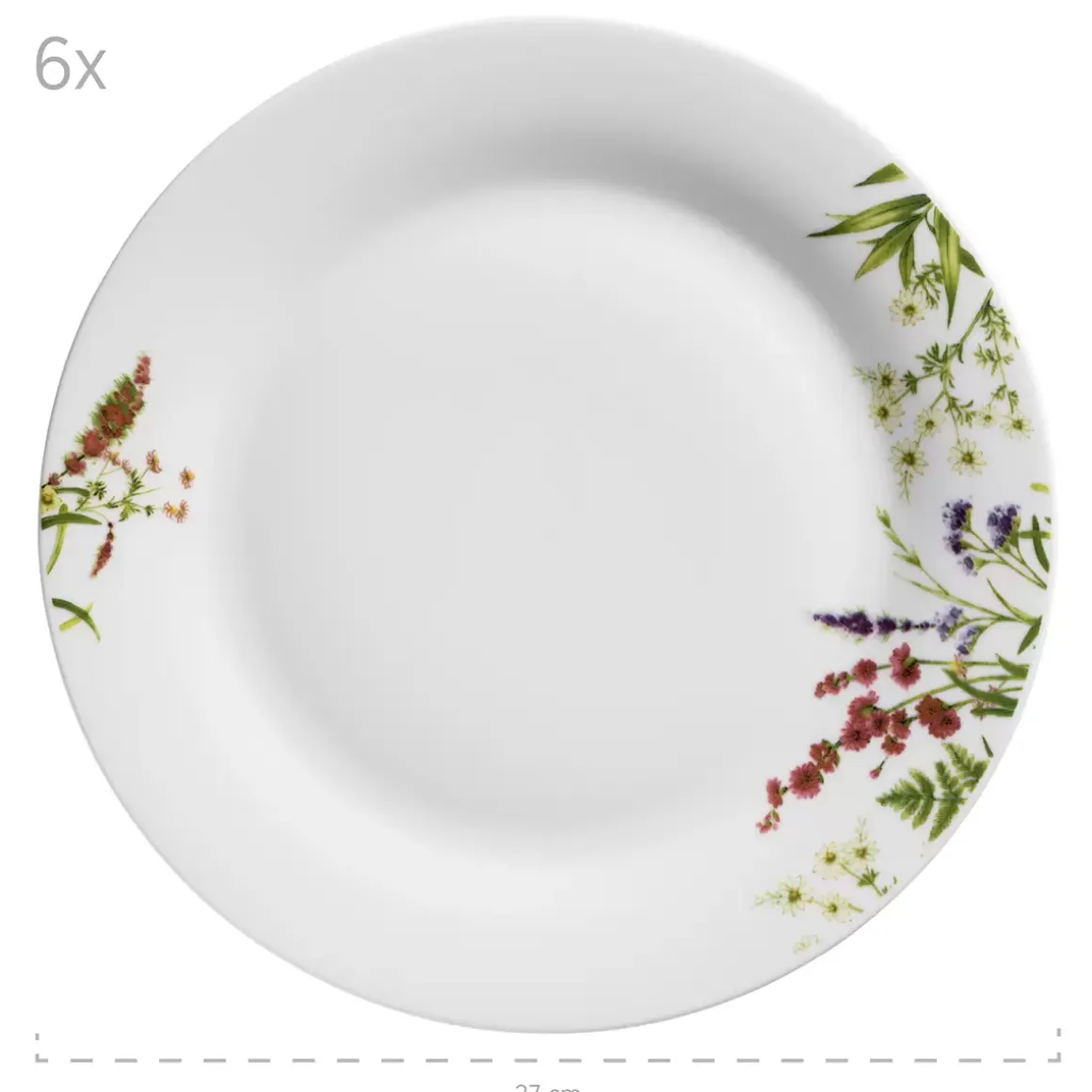 Tellerset 18tlg. Herbal Garden