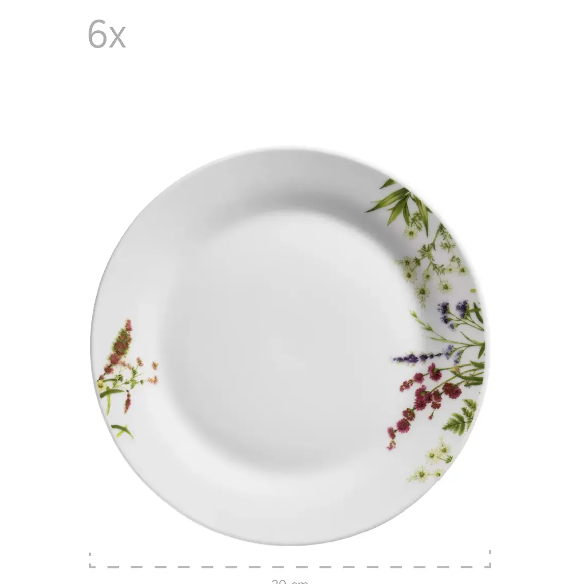 Tellerset 18tlg. Herbal Garden