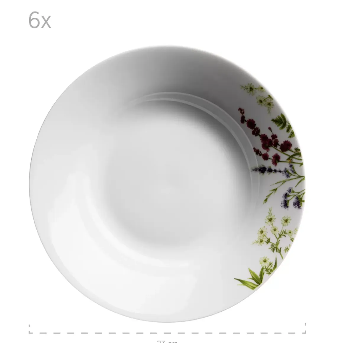 Tellerset 18tlg. Herbal Garden