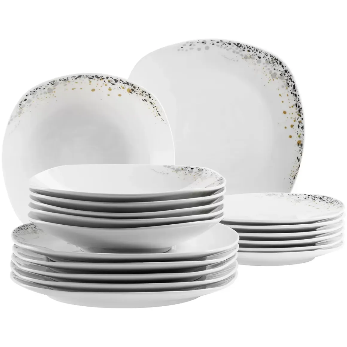 Tellerset 18tlg. Space Dust