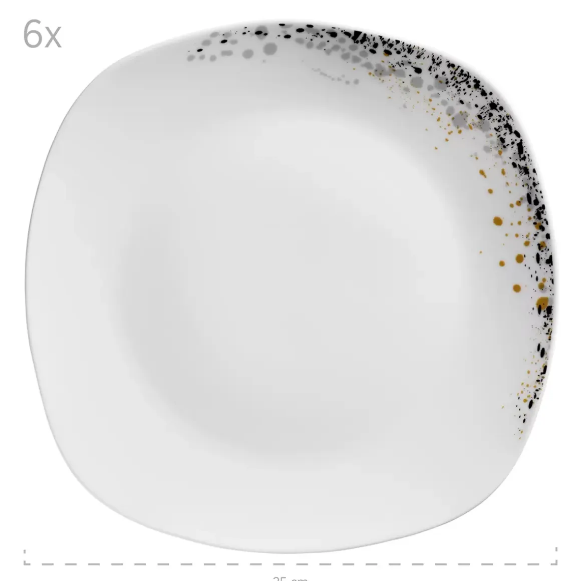Tellerset 18tlg. Space Dust