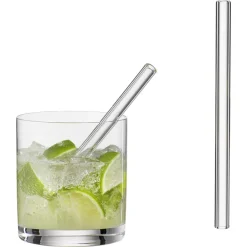 Trinkhalm Glas 6er Set