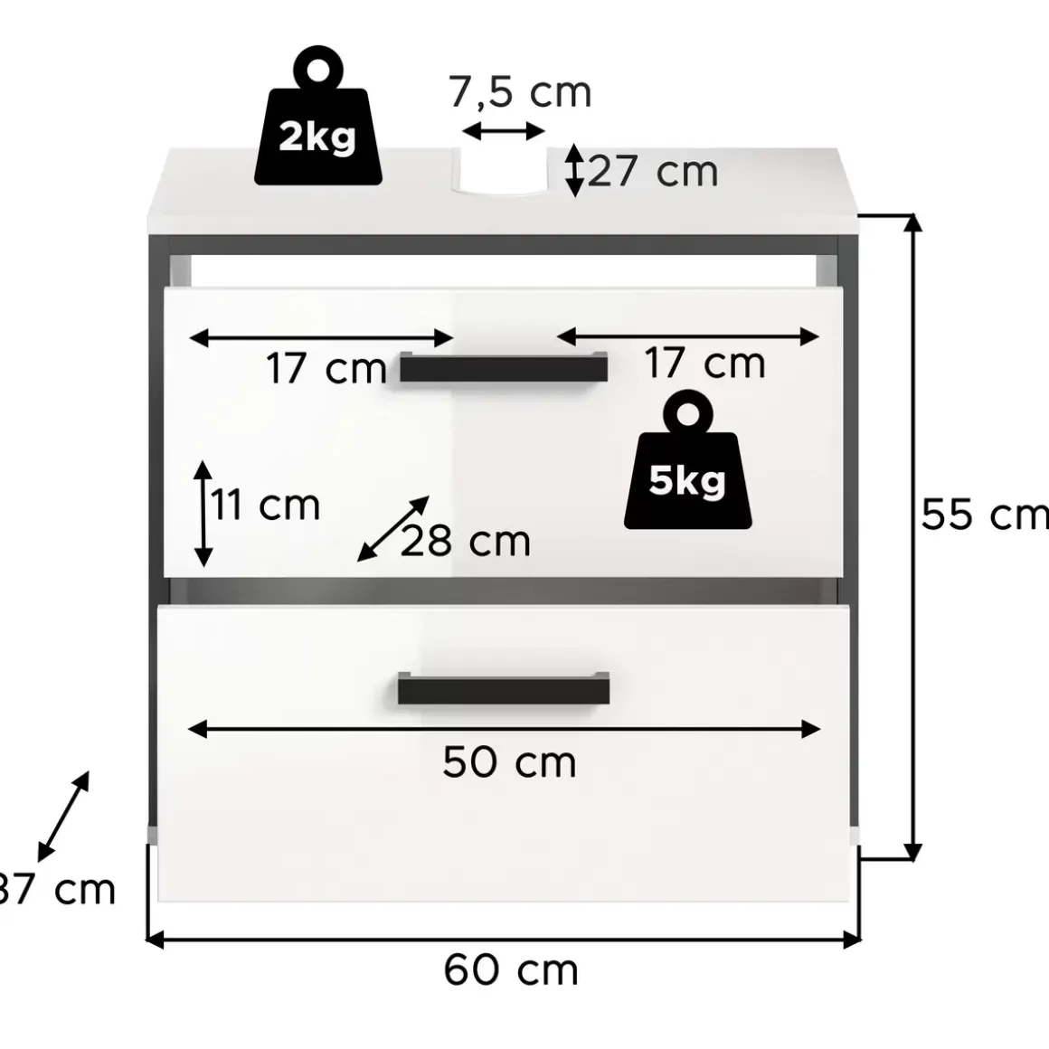 Waschbeckenunterschrank