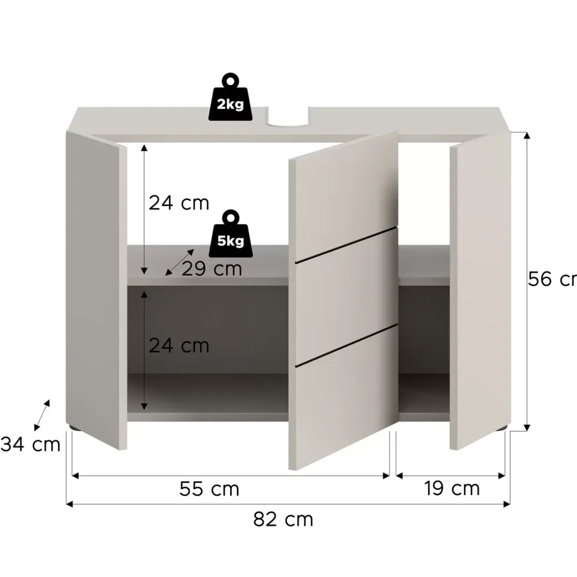 Waschbeckenunterschrank
